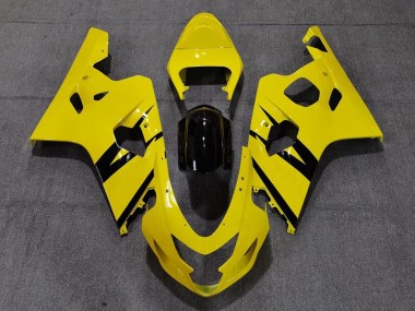Großhandel Suzuki GSXR 600 / GSXR 750 Motorrad Verkleidung 2004-2005 - Gelb Glanzendes Schwarz OEM Stil