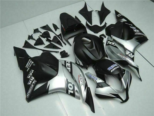 Großhandel Honda CBR600RR Motorrad Verkleidung 2009-2012 - Silber Matt Schwarz Repsol