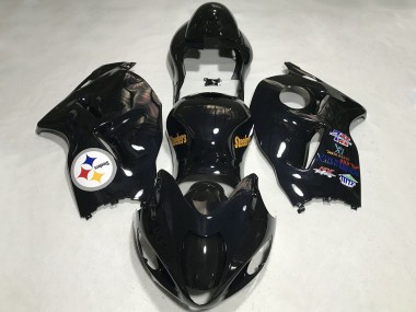 Großhandel Suzuki GSXR 1300 Motorrad Verkleidung 1996-2007 - Glanzendes Schwarz Team Logo