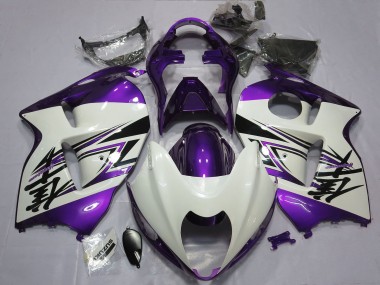 Großhandel Suzuki GSXR 1300 Motorrad Verkleidung 1996-2007 - Glanzendes Weiss Lila