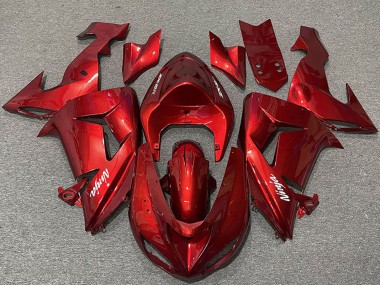 Großhandel Kawasaki ZX10R Motorrad Verkleidung 2006-2007 - Bonbon Rot