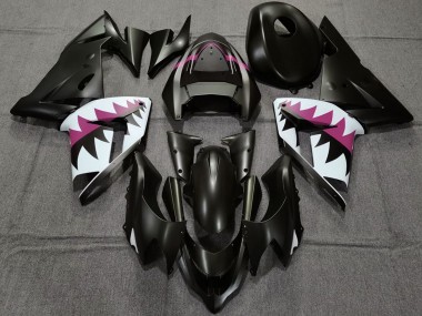 Großhandel Kawasaki ZX10R Motorrad Verkleidung 2004-2005 - Matt Schwarz und Rosa Hai