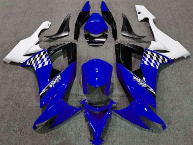 Großhandel Kawasaki ZX10R Motorrad Verkleidung 2008-2010 - Weiss Blau Schwarz