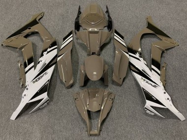 Großhandel Kawasaki ZX10R Motorrad Verkleidung 2011-2015 - Braun Weiss Schwarz