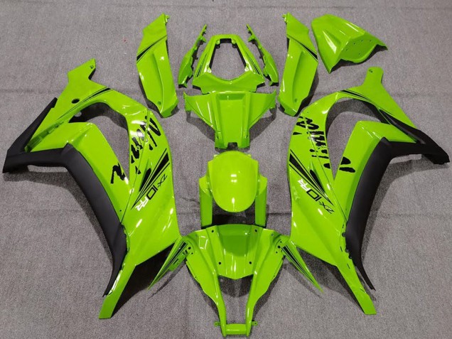Großhandel Kawasaki ZX10R Motorrad Verkleidung 2011-2015 - Grun Matt Schwarz