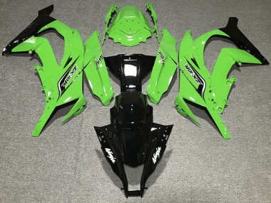 Großhandel Kawasaki ZX10R Motorrad Verkleidung 2011-2015 - Grun Glanzendes Schwarz