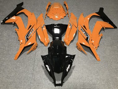 Großhandel Kawasaki ZX10R Motorrad Verkleidung 2011-2015 - Orange Glanzendes Schwarz