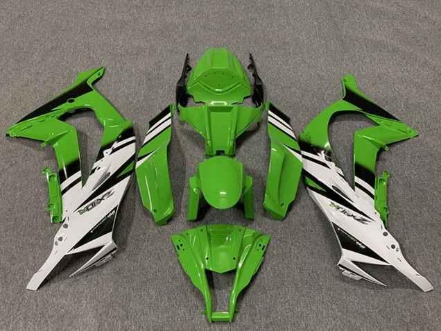 Großhandel Kawasaki ZX10R Motorrad Verkleidung 2011-2015 - Grun Weiss Glanzendes Schwarz OEM Stil