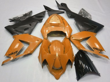 Großhandel Kawasaki ZX10R Motorrad Verkleidung 2004-2005 - Perl Orange Schwarz