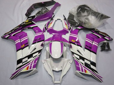 Großhandel Kawasaki ZX10R Motorrad Verkleidung 2011-2015 - Lila Schwarz Weiss Gelb
