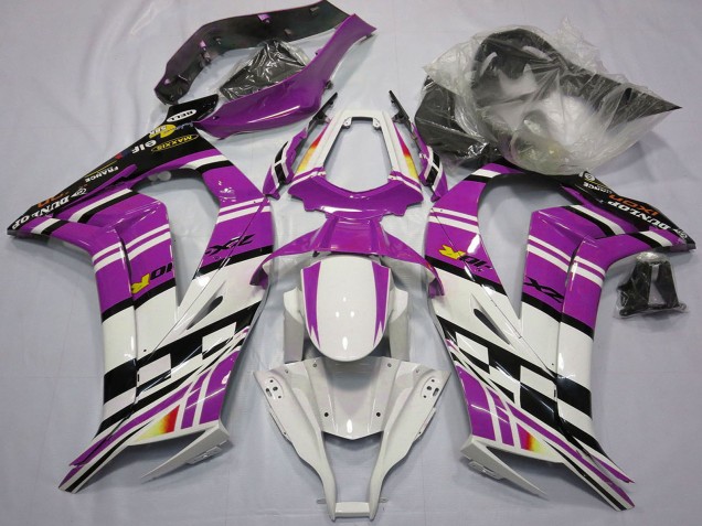 Großhandel Kawasaki ZX10R Motorrad Verkleidung 2011-2015 - Lila Schwarz Weiss Gelb