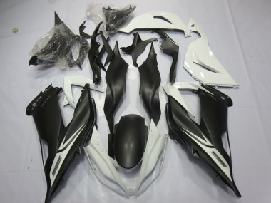 Großhandel Kawasaki ZX6R Motorrad Verkleidung 2013-2018 - Weiss Matt Schwarz