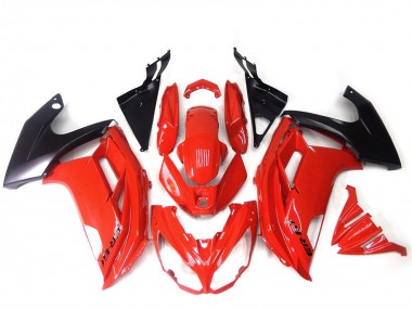 Großhandel Kawasaki ER6F Motorrad Verkleidung 2012-2014 - Rot Glanzendes Schwarz