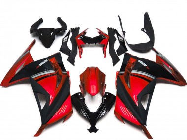 Großhandel Kawasaki Ninja 300 Motorrad Verkleidung 2013-2024 - Rot Schwarz