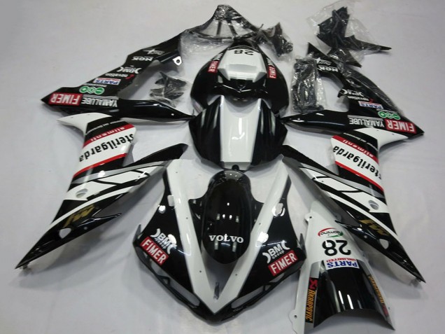 Großhandel Yamaha R1 Motorrad Verkleidung 2004-2006 - Weiss Schwarz Volvo Fimer Yamalube Sterilgarda 28