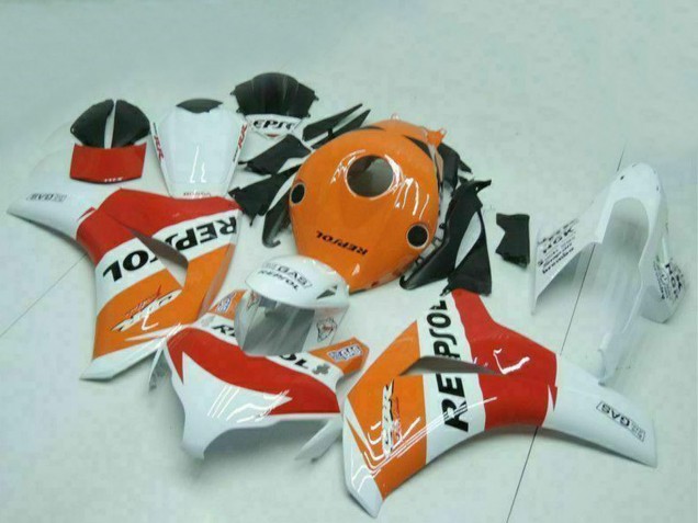 Großhandel Honda CBR1000RR Motorrad Verkleidung 2008-2011 - Orange Weiss Rot Schwarz Repsol