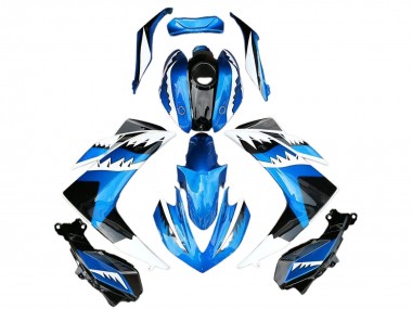 Großhandel Yamaha R3 Motorrad Verkleidung 2015-2018 - Blau Weiss Schwarz Hai