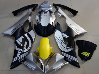 Großhandel Yamaha R6 Motorrad Verkleidung 2008-2016 - Silber Gelb Matt Schwarz ENEOS 46