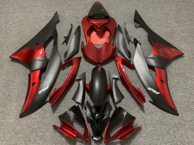 Großhandel Yamaha R6 Motorrad Verkleidung 2008-2016 - Rot Matt Schwarz