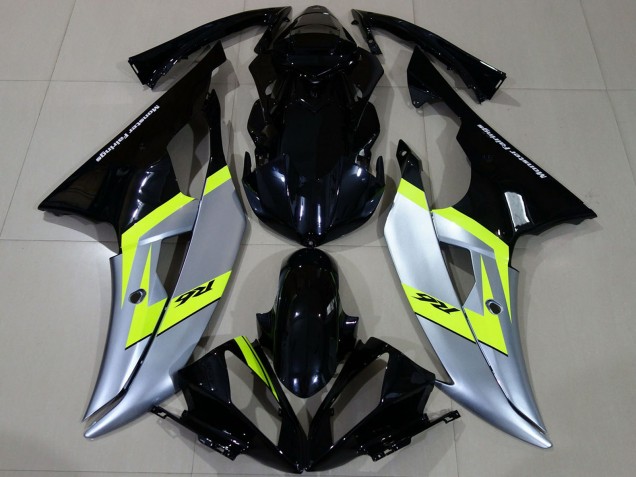 Großhandel Yamaha R6 Motorrad Verkleidung 2008-2016 - Silber Neon Grun Glanzendes Schwarz