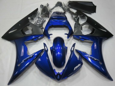 Großhandel Yamaha R6 Motorrad Verkleidung 2005 - Dunkel Blau Matt Schwarz