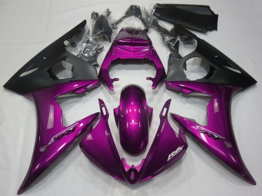 Großhandel Yamaha R6 Motorrad Verkleidung 2005 - Dunkel Rosa Matt Schwarz