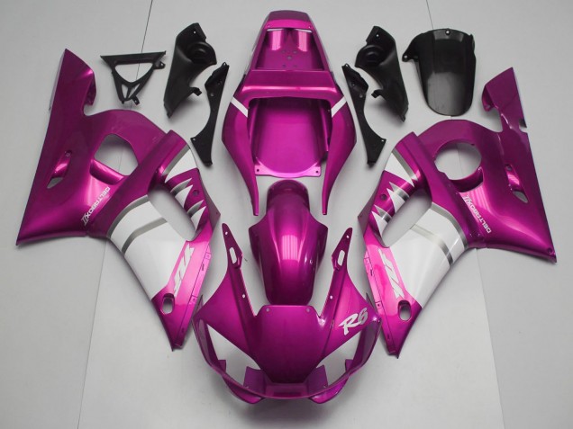 Großhandel Yamaha R6 Motorrad Verkleidung 1998-2002 - Rosa Weiss