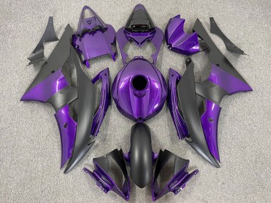 Großhandel Yamaha R6 Motorrad Verkleidung 2008-2016 - Lila Matt Schwarz