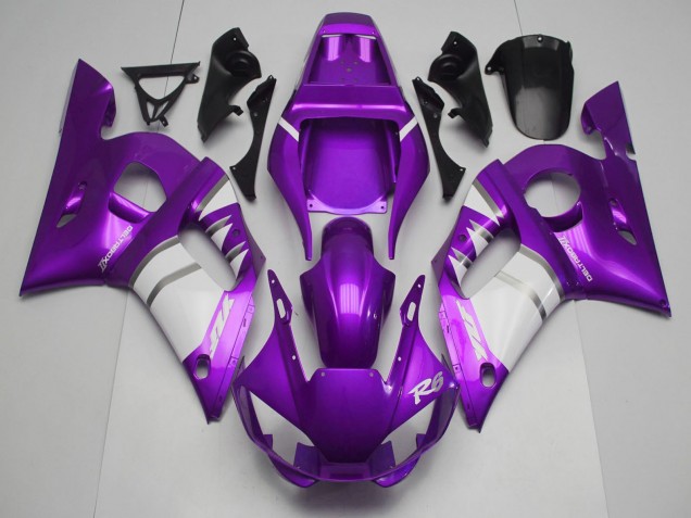 Großhandel Yamaha R6 Motorrad Verkleidung 1998-2002 - Lila Weiss