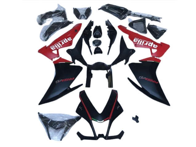 Großhandel Aprilia RSV4 1000 Abs Motorrad Verkleidungen 2009-2015 - Matt Schwarz Rot
