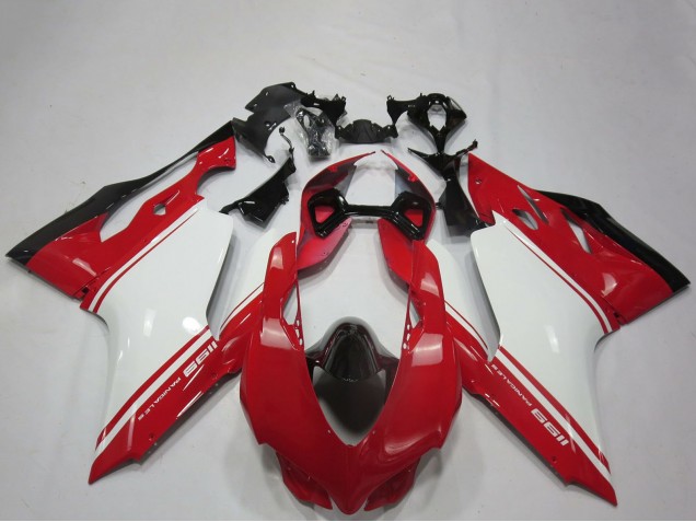 Großhandel Ducati 1199 Motorrad Verkleidung 2011-2014 - Weiss Rot Schwarz OEM Stil