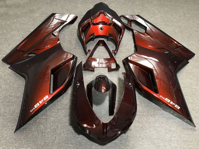 Großhandel Ducati 848 Motorrad Verkleidung 2007-2014 - Rot