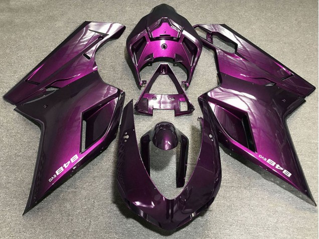 Großhandel Ducati 848 Motorrad Verkleidung 2007-2014 - Lila