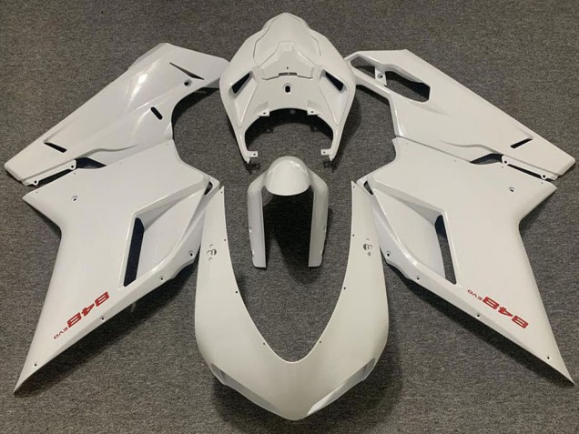 Großhandel Ducati 848 Motorrad Verkleidung 2007-2014 - Perl Weiss