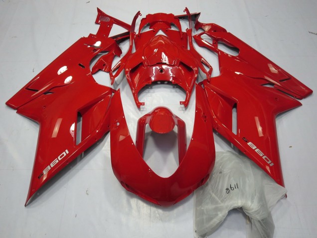Großhandel Ducati 1098 Motorrad Verkleidung 2007-2014 - Rot