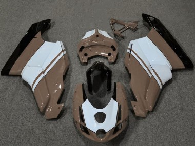 Großhandel Ducati 749 999 Motorrad Verkleidung 2003-2004 - Weiss Braun Glanzendes Schwarz
