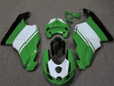 Großhandel Ducati 749 999 Motorrad Verkleidung 2003-2004 - Weiss Grun Glanzendes Schwarz