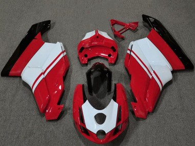 Großhandel Ducati 749 999 Motorrad Verkleidung 2003-2004 - Weiss Rot Glanzendes Schwarz