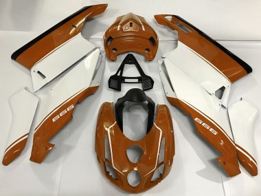 Großhandel Ducati 999 Motorrad Verkleidung 2003-2004 - Weiss Braun Schwarz