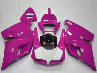 Großhandel Ducati 916 Motorrad Verkleidung 1993-2005 - Rosa Weiss Glanzendes Schwarz Performance