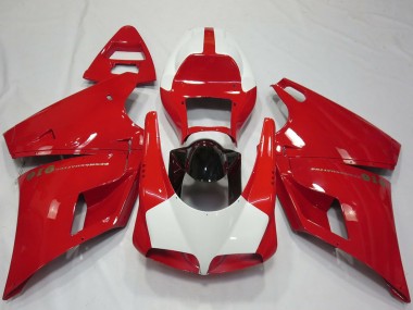 Großhandel Ducati 916 Motorrad Verkleidung 1993-2005 - Rot Weiss Glanzendes Schwarz Performance