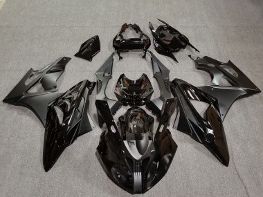Großhandel BMW S1000RR Motorrad Verkleidung 2009-2014 - Glanzendes Schwarz Matt Schwarz Carbonfaser
