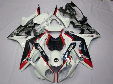 Großhandel BMW S1000RR Motorrad Verkleidung Kit 2009-2014 - Weiss Rot Glanzendes Schwarz
