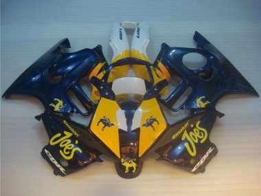 Großhandel Honda CBR600 F3 Motorrad Verkleidung 1995-1996 - Blau Gelb Joes