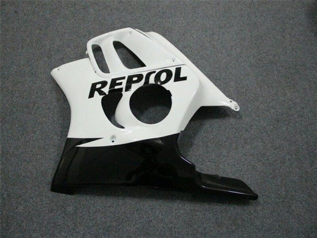 Großhandel Honda CBR600 F3 Motorrad Verkleidung 1997-1998 - Weiss Glanzendes Schwarz Repsol