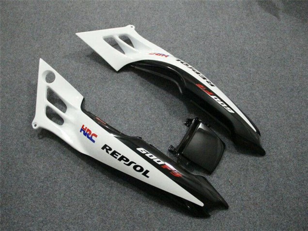 Großhandel Honda CBR600 F3 Motorrad Verkleidung 1997-1998 - Weiss Glanzendes Schwarz Repsol