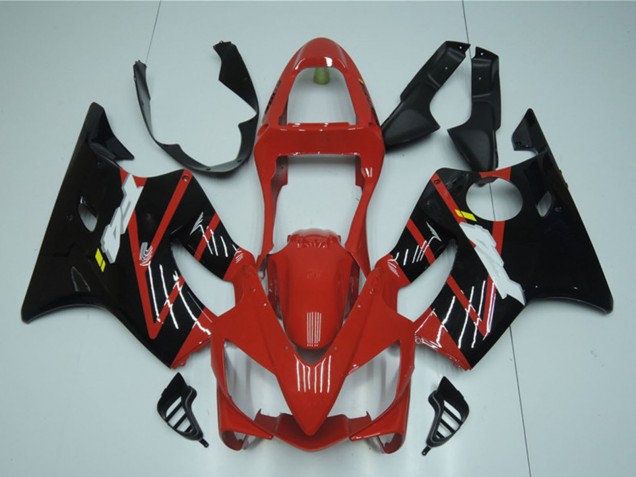Großhandel Honda CBR600 F4i Motorrad Verkleidung 2001-2003 - Rot Glanzendes Schwarz