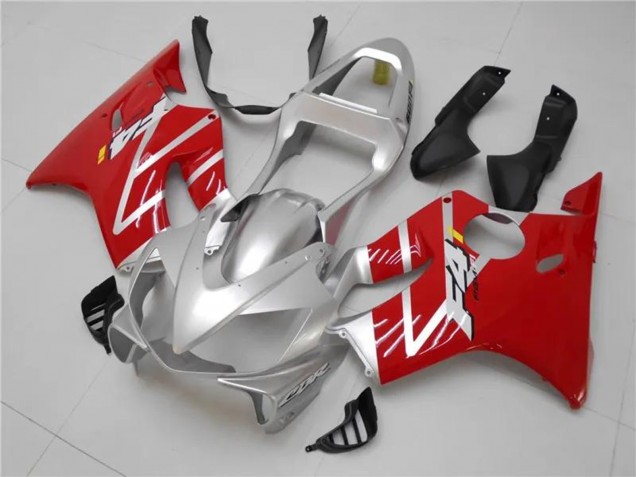 Großhandel Honda CBR600 F4i Motorrad Verkleidungen Kit 2001-2003 - Silber Rot