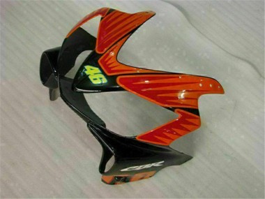 Großhandel Honda CBR600 F4i Motorrad Verkleidung 2001-2003 - Gelb Orange Glanzendes Schwarz Rossi 46