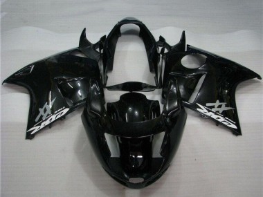 Großhandel Honda CBR1100XX Blackbird Motorrad Verkleidung Kit 1996-2007 - Glanzendes Schwarz
